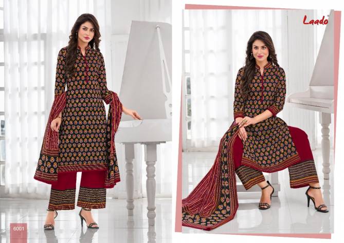 Laado 60 Latest Regular Wear Cotton Printed Dress Material COllection